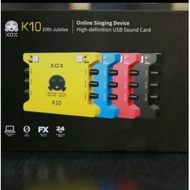 SOUND CARD EXTERNAL XOX KS108 ONLINE RECORDING SMULE KS 108 RECORD USB - SM SOUND
