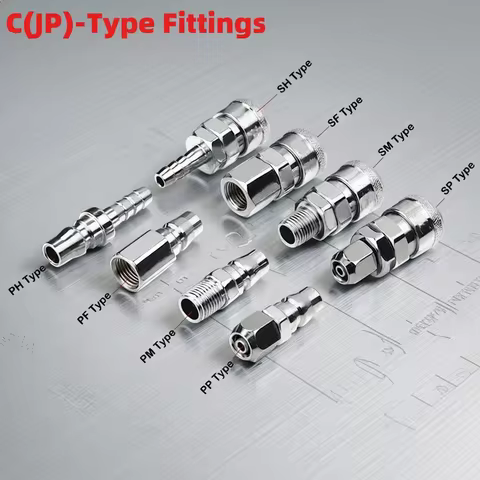 C（JP）-Type Fittings Hose Quick Connector High Pressure Coupler Plug Socket PP SP PF SF PH SH PM 20 3