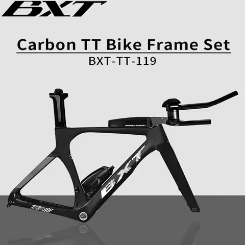 BXT Carbon Fiber Time Trial Triathlon Bike Frame Set Road Cycling TT Bike Frame Road Cycling Equipme