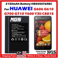 ORl NGS Brand 2150mAh Battery HB505076RBC Compatible For HUAWEI G606 G610 G700 G710 Y3ii Y600 A199 C
