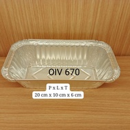 Aluminium Foil Tray OIV 670