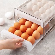🔍 雙層抽屜式32格雞蛋收納盒