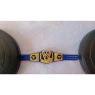 Blue WWE Championship belt model (The Rock logo)