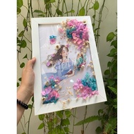 Painting flower frame