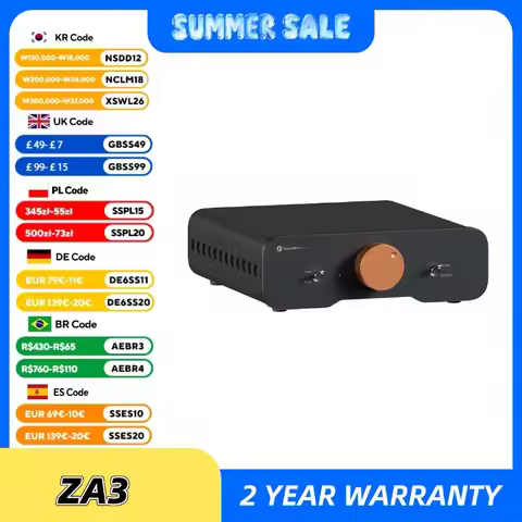 Fosi Audio ZA3 Stereo Power Amplifier TPA3255 Class D HiFi Audio Amp for Passive Bookshelf Speaker W