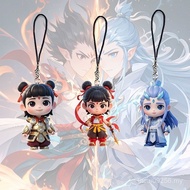 [Yagoer Men's Clothing Store] Gift Pendant Pendant Key Ring Nezha Magic Boy Haunted Sea Lotus Cake C