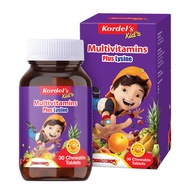Kordel's Kids Multivitamins Plus Lysine Boost Appetite, Energy & Immunity With Vitamin A, D3 & B for