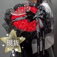現貨 優惠 ‼️‼️52支香皀玫瑰花+袋 +LED燈 情人節禮物 告白 畢業花束 番梘花 520花束 滿天星 勿忘我 情人節花束 520禮物 情人節禮物 520花束 告白 賞月