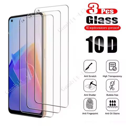 3PCS For OPPO Reno7 A 4G Find X5 Lite 5G Z Reno8 Pro Reno 8 7 F21 F21S K10x A16e A17 Tempered Glass 