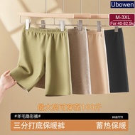 Wool-Silk Fleece-Lined Leggings - M to 3XL | 40-82.5kg | Plus Size | Seamless Design