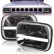 OVOVS Unique Design Auto Parts 5x7 7x6 Inch Square Led Headlight for jeep Wrangler