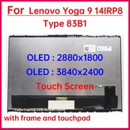 14 Inch Laptop LCD Touch Screen For Lenovo Yoga 9 14IRP8 Type 83B1 Display Digitizer + With Frame As