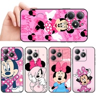 Waterproof soft silicone phone Realme C51S C67 C68 C63 C61 P1 Note 50 Cute Bow Girl Rodent Print cas
