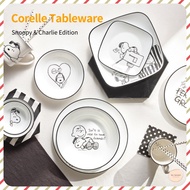 [Corelle] Snoopy &amp; Charlie Edition Tableware Square Plate