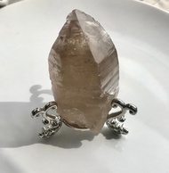 巴西 茶晶 煙晶 水晶簇 透亮 礦標 天然原石 水晶原礦 水晶 手把