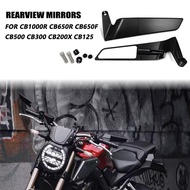 For CB1000R CB650R CB650F CB500 CB300 CB200X CB125 Motorcycle Rotatable Rearview Mirror Winglets Sid