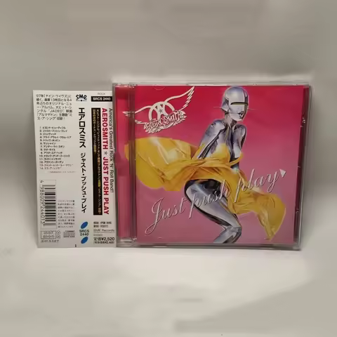 Rock Aerosmith Joey Kramer Music CD Just Push Play Album Beyond Beautiful Music Record Cosplay Walkm