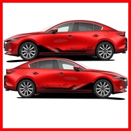 Mazda speed สติ๊กเกอร์แต่งลายข้างเก๋งมาสด้า สติ๊กเกอร์ติดรถ ชุดแต่งมาสด้า  sticker(สอบถามเพิมทางแชทค