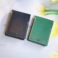 Yes Me手工直式名片夾信用卡套 義大利100%純植鞣革