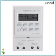 ESPOIR Digital Timer Switch, Microcomputer 30A Programmable Timer, Smart Home with LCD Display 1Min 