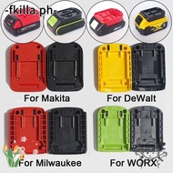 FKILLA DIY Adapter, Durable ABS Battery Connector, Practical Portable Charging Head Shell for Makita/DeWalt/WORX/Milwaukee 18V Lithium Battery