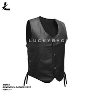 Leather Vest Synthetic Leather Vest Biker Vest Men's Vest Vest for Men