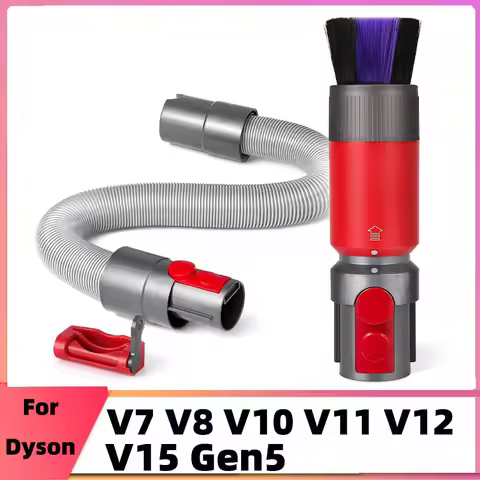 Dusting Brush + Flexible Extension Hose For Dyson V7 V8 V10 V11 V12 V15 Gen5 Vacuum Cleaner Replacem