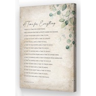 Ecclesiastes 3 1-8 Bible Verses Wall Art Scripture Quotes Poster Canvas Room Decorative Prints Pictu