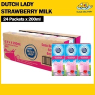 Dutch Lady UHT - Strawberry Milk (24 x 200ml) - Expiry 15 Feb 2026