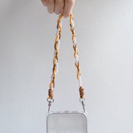 【全館清倉最高折800】大地珍珠編織 手機背帶手機掛繩手機殼防摔