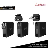 EL แบตสำรอง PowerBank [รับประกัน1ปี] ADONIT    TravelCube 3 in 1 Wireless    Wall Charger - ชาร์ทไร้สาย แบตเตอรี่สำรอง Power Bank  Powerbank พาวเวอร์แบงค์