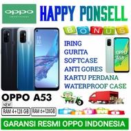 oppo a53 ram 6/128 gb garansi resmi oppo indonesia - putih bonus 4/128