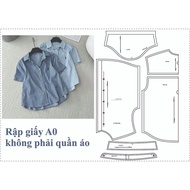 A0 paper cutting code 1795 - shirt sewing cutting Sewing Kit Paper A0 Sewing