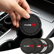 1pcs Silicone Shockproof Car Cup Holder Coaster Accessories For Honda Civic Type R FK8 FL5 2017-2024