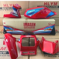 Y761 YAMAHA RXZ MILI 55K 3XL IMASEN MERAH TERUNG CILI VRC1 COVER SET WITH STICKER SIAP TANAM