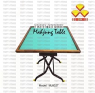 TKTT 3V 3x3 Ft Square Foldable Mahjung Table Set / Heavy Duty Mahjong Table With Stand Pull Out Drawers / Rummy Lami Table / 4 Players Station / Gambling Gaming Table / Multifunctional Table / Netting Table / Meja Mahjung / Meja Lipat Serbaguna