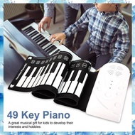 (ABRY) Roll Up Piano 49 Keys Portable Electronic Piano Portable Keyboard Piano Keyboard Piano for Be