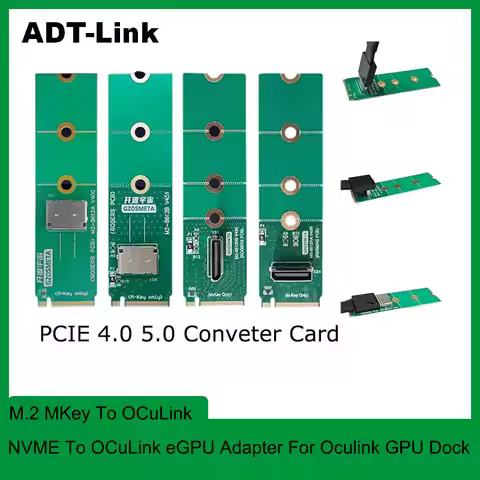 ADT-Link M.2 to Oculink Interface Card Graphic Dock M2 to PCIE4 64GTS Adapters Nvme usb adapter gami