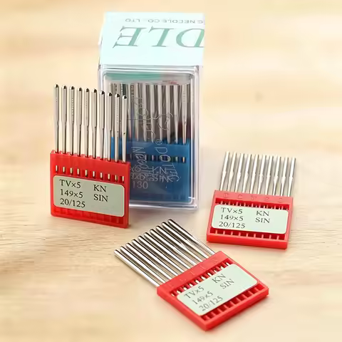 10PCS TVx5 DOTEC Sewing Needles KN 149x5 for 2-Needle Chain Stitch Machines/Cylinder Bed Coverstitch