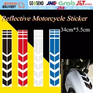 Universal Reflective Embossed Sticker For Motorcycle/Bike Fender Front Fender Yamaha Honda Kawasaki