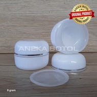 FLOREN POT 8 GRAM WHITE PEARL / CREAM POT 8 GRAM / EMPTY COSMETIC POT ORIGINAL