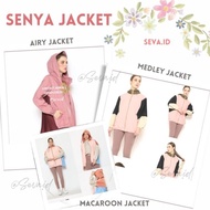 Senya Airy Two Tone Jacket Senya color block jacket senya airy twotone