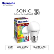 Hannochs Lampu Bohlam LED Sonic 3 Watt Cahaya Kuning