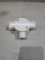 TDus / TeDus / TeeDus / T Dus Baut 3 Cabang 3/8 5/8 Inci Putih Tebal