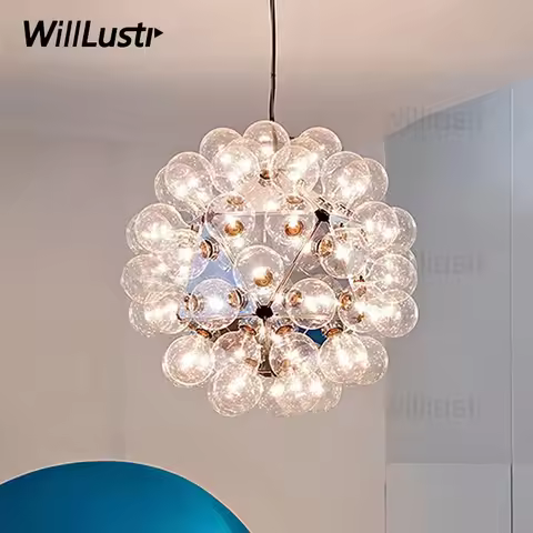 Taraxacum 88 Pendant Lamp Achille Castiglioni Hanging Light Bar Dining Room Restaurant Hotel Suspens