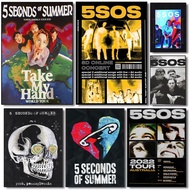 5S Seconds of Summer Poster HD Art Print Bedroom Home Bar Wall Decor,No Frame Canvas Painting Gift J