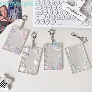 JERON Acrylic Photocard Holder, 2.7x4.1 Inch Transparent Photo Card Case, Picture Display Stand Prot
