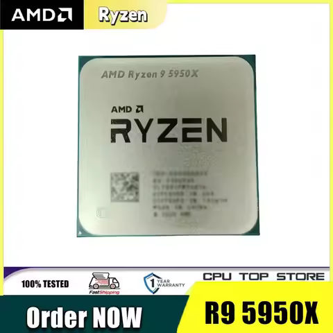 AMD Ryzen 9 5950X New Ryzen 9 5000 Series Vermeer (Zen 3) 16-Core 3.4 GHz Socket AM4 105W Socket AM4