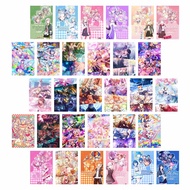 10/30 PCS Cute Cartoon Figure Aesthetic Wall Collage Kit Posters Project Sekai Small Poster Cards Se