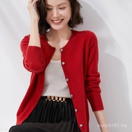 Sweater Cardigan - Stylish Fall Round Neck for Women